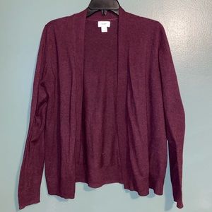 old navy maroon cardigan, size large. never been warn